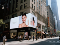 Mur vidéo LED fixe extérieur P6 P8 P10 7500 nits IP66, panneau LED haute luminosité pour plaza, immobilier et façade publicitaire