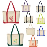 Sac fourre-tout en toile de coton écologique personnalisable avec fermeture éclair pour promotion, disponible en gros