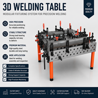 Table de travail robuste D16 pour la fabrication 1200x2400, table de soudage 3D nitridée anti-usure avec accessoires assortis