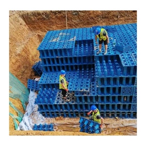 Tanque modular de 60t para recolección de agua de lluvia PP, alta capacidad resistente a la corrosión, descarga de carreteras e irrigación - Product Image 6