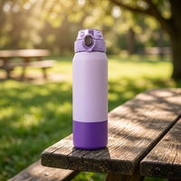 Gourde isotherme en acier inoxydable à double paroi de 800 ml, écologique, avec infuseur à thé, performance thermique de 6 à 12 heures, bouteille d'eau sport