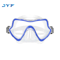 Masque de plongée pour adultes de haute qualité personnalisé de la marque JYF, casque de plongée avec verres en verre trempé