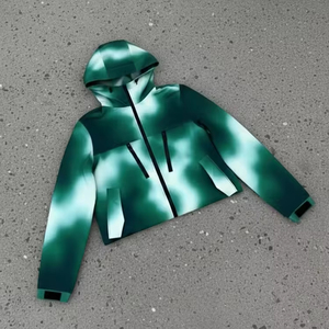 Manufacturer Custom Water Reveal Heat Reactive <strong>Soft</strong> <strong>Shell</strong> Zipper Polyester Nylon Windbreaker <strong>Hooded</strong> <strong>Jacket</strong> Lightweight - Product Image 2