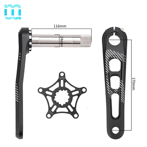 SeeMore ODM/OEM Pédalier de vélo pliant 170mm 130 BCD Monovitesse Rond en Alliage d'Aluminium Ultraléger - Product Image 2