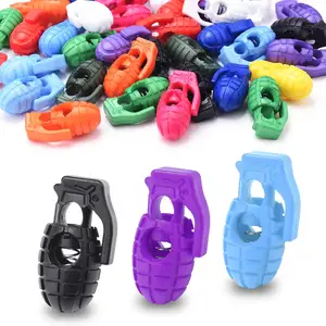 Plastic Spring Cord Lock For Shoelaces Cord Stop Toggle Stoppers For Drawstring Paracord Clip Glove Elastic String Lock