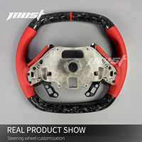 Volant en fibre de carbone forgé personnalisé avec LED pour Chevrolet Corvette C8 Z06 Stingray E-Ray ZR1 1LZ 2LZ 3LZ Z51 Coupé 2019-2026