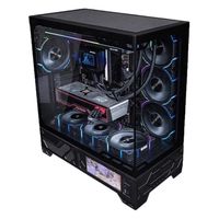 Boîtier PC personnalisé avec motifs Joker et Harley Quinn, double panneau latéral en verre trempé, boîtier PC ATX Tower pour jeux, boîtier ATX pour ordinateur de jeu