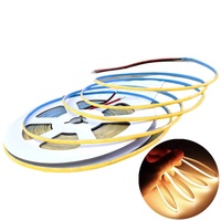 Lampu Strip LED COB CRI90 24v 480leds Ip67 Tahan Air Lampu Strip LED COB Fleksibel Putih 6000k RGB 12v Lampu Strip LED COB