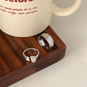 Silver Ruitai S925 Sterling Silver Pearl <b>Ring</b> For Women Geometric Design <b>Open</b> Index Finger Minimalist Style Everyday Wear - Product Image 2