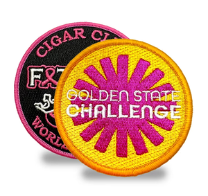 Parches Bordados Personalizados con Diseño de Estrella Irregular y Redonda, Tema Libertad, para Planchar - Product Image 1