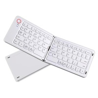 Clavier pliable Clavier portable sans fil rechargeable Ultra mince compatible avec IOS Android Windows Smartphone