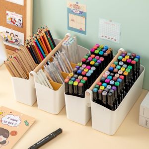 Grande Tote Caddy portatile con manico in plastica per oggetti portaoggetti in plastica con oggetti d'arte divisi per cucire matite trucco - Product Image 5