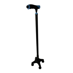 Canne de marche à quatre griffes en alliage d'aluminium, réglable, antidérapante, pour personnes âgées, aide à la mobilité, randonnée, camping, équipement de fitness - Product Image 2