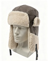 Chapeau de trappeur vintage en toile - Chapeau d'aviateur ultra-chaud doublé de sherpa pour hommes, chapeau d'hiver pour temps froid, fournisseur de chapeaux
