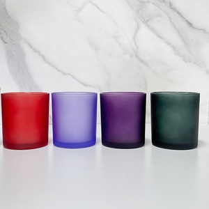 Bocaux en verre ambré à large ouverture de 500 ml avec couvercles en aluminium pour l'emballage de bougies et de cosmétiques - Product Image 4