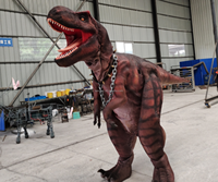 Costume de dinosaure animatronique réaliste pour adulte avec jambes cachées, son et mouvements, idéal pour les spectacles de parcs à thème - Offre spéciale