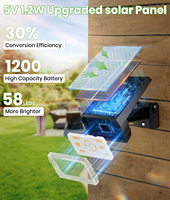 Nuevo 3 modos al aire libre jardín Panel Solar foco recargable impermeable Led paisaje focos 2 en 1 para pared de tierra