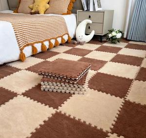 Wholesale Customizable Factory Puzzle Carpet Tiles Thick <b>Interlocking</b> <b>Floor</b> <b>Mats</b> Suitable for Home Exercise Children Fleece Bedr - Product Image 5