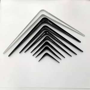 Prix bas, supports d'angle triangulaires en contreplaqué de 6 pouces et 8 pouces, quincaillerie pour meubles, supports muraux flottants en métal, supports d'étagères en plastique pour le bois - Product Image 2