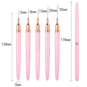 Pinceau et stylo liner professionnels ultra-fins portables pour la mise en forme des ongles en gel et acrylique - Product Image 4