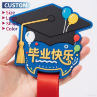 Médailles en PVC souple personnalisées en usine, logo en relief 2D 3D, médailles en caoutchouc découpées pour enfants