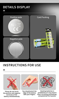 Piles bouton CR2032 3V, piles au lithium pour montre, télécommande, calculatrice CR2032