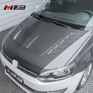 Capots de moteur avant en fibre de carbone avec évents Style KB pour Volkswagen <span class=keywords><strong>Polo</strong></span> <span class=keywords><strong>Gti</strong></span> Capots de moteur Couverture - Product Image 2