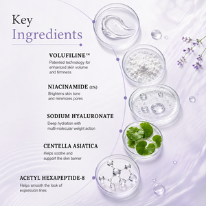 Volufiline 100% Ampolla 10ml, Sérum Facial Rellenador para Firmeza, Suavizante de Arrugas, Piel Radiante, con Niacinamida, Vegano - Product Image 4