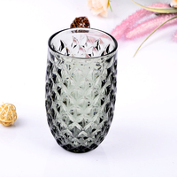 Verres à whisky rétro vintage en verre sodocalcique en gros pour la décoration de la maison et les mariages, verres décoratifs pour l'eau potable