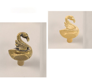 情侣火烈鸟黄铜门把手，卧室浪漫抽屉拉手，橱柜旋钮 - Product Image 2