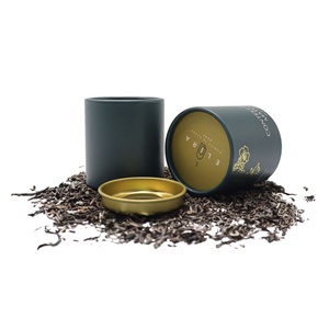 Recyclable Offer a Variety of Degradable Tea Packaging Paper Tubes with Built-in Food-grade Aluminum Foil Featuring Metal Caps - Product Image 3