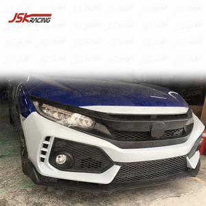 กันชนหน้า PP สไตล์ <span class=keywords><strong>TYPE</strong></span>-<span class=keywords><strong>R</strong></span> สำหรับ <span class=keywords><strong>HONDA</strong></span> <span class=keywords><strong>CIVIC</strong></span> X ปี2016-2019 - Product Image 4