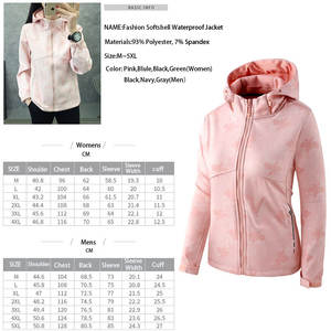 고품질 재킷 해군 열 Softshell 사이클링 스파크 의상 겨울 따뜻한 여성 & 남성 양털 줄 지어 - Product Image 2