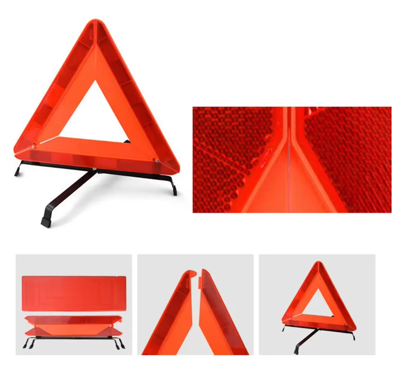 Car Accident Road Safety Warning Triangle