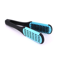 Lisseur de cheveux naturelle, brosse pour salon de coiffure,, privée, poils de sanglier, accessoire professionnel