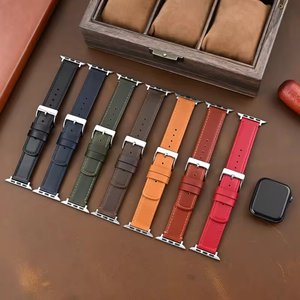 Bracelet de montre en cuir Nappa souple pour Apple Watch Series 11 10 9 8 7 Ultra 3 2 40mm 44mm SE 3 2, bracelet de remplacement élégant pour femmes - Product Image 1