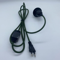 Cordon de lampe à sel avec interrupteur variateur de luminosité, longueur personnalisable 1,5 m, prise à 2 broches, style européen