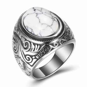 Wholesale Men's Jewelry Stainless Steel <strong>Rings</strong> Gemstone Class Oval <strong>tiger</strong> <strong>Eye</strong> <strong>Rings</strong> for Men - Product Image 5