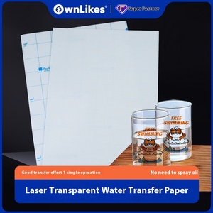 Hot bán A4 trong suốt Pet chuyển nước giấy in <span class=keywords><strong>laser</strong></span> màu cho nhiệt độ cao thủy tinh gốm Mug PU - Product Image 6