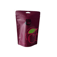 Sachet debout personnalisé pour aliments Sac de fruits secs en feuille d'aluminium composite scellé Snacks Cerise Avoine Sac auto-scellant avec logo