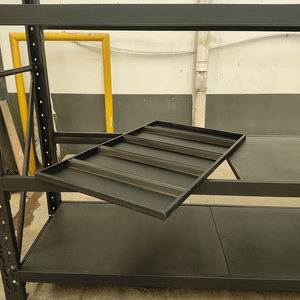 Steel Multi-Level Adjustable Shelf Storage Racks with Corrosion Protection Powder Coated Finish for Warehouse <strong>Shelving</strong> - Product Image 4