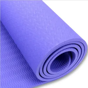 High density pattern 3mm 5mm 6mm TPE natural rubber PVC thin yoga mats eco friendly folding kids round yoga mat non slip