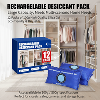 Déshumidificateur pour armoire de rangement FYD, 100g, lot de 12 sacs anti-fuite OEM à marque privée pour casiers et armoires