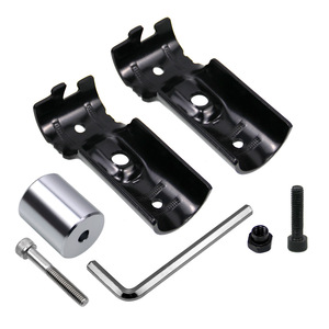 Car Roof Rack Mounting Pipe <b>28mm</b> Aluminum Iron Clamp With Bolt For Roof Mount Installation - Product Image 3