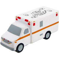Balle anti-stress personnalisée en PU en forme d'ambulance