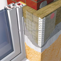 Profilé d'angle en PVC avec maille de fibre de verre, profilé d'angle pour cloison sèche, protection d'angle pour plâtre, profilé d'angle mural pour bâtiment