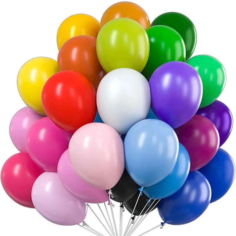 Cheap 2.2g 10 inch Biodegradável Látex Feliz Aniversário Decoração Balões