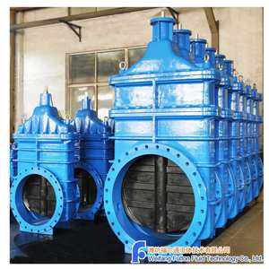 Высококачественный уплотненный клиновой затвор с фланцем ISO, готовый к установке электропривода, DN1000, PN10, сертифицирован F4 GSK - Product Image 5