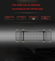 Barrière de sécurité pliable manuelle pour chien, clôture anti-collision en maille réglable pour siège arrière de voiture