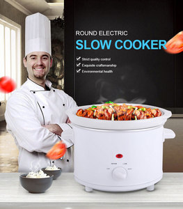 Casserole électrique à cuisson lente manuelle de 2,5 L avec <span class=keywords><strong>pot</strong></span> intérieur en céramique de 2,7 pintes, température réglable, couvercle en verre et <span class=keywords><strong>pot</strong></span> en céramique - Product Image 3